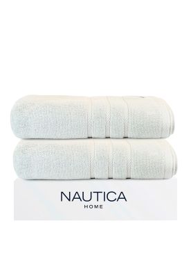 Pack 2 Toallas de Baño Nautica Home 100% algodón 76x137cm gris claro