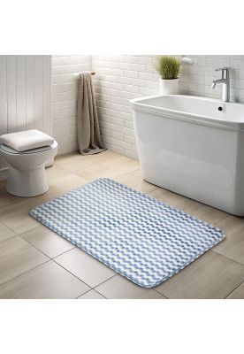 Imagen 2 del producto Alfombra de Baño Memory Foam 50x80 cm con diseño a cuadros