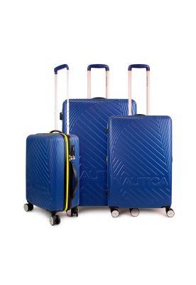 Set de 3 maletas S+M+Nautica Bahamas azul