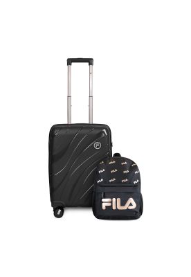 Pack Maleta cabina S Lola 10kg + Mochila Urbanix Fila 16lts negro-rose gold