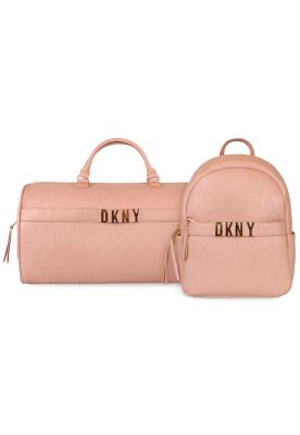PACK DKNY Bolso + Mochila IMPRESSIONIST rosa Donna Karan