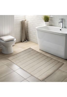 Imagen 2 del producto Alfombra de baño Nautica 50x80cm coralina ultra suave marfil