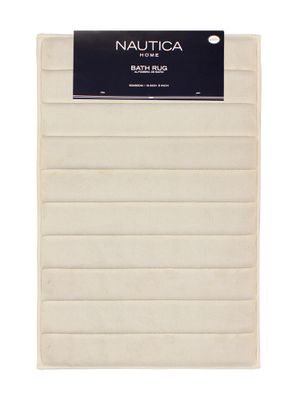 Imagen 2 del producto Alfombra de baño Nautica Home 50x80cm coralina ultra suave marfil