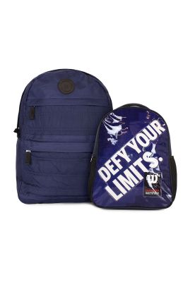 Pack 2 mochilas Wilson Kansas + Logan azul
