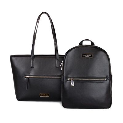 Pack Mochila + Cartera Tote Michalina Negro