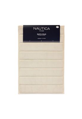 Alfombra de baño Nautica 40x60cm coralina ultra suave marfil