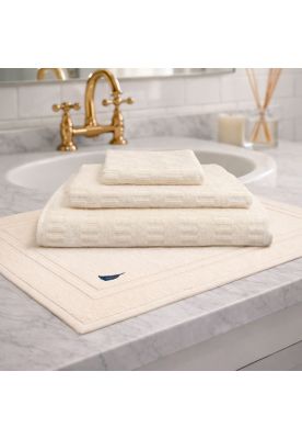 Imagen 2 del producto Set 4 Toallas Nautica SAVOY Cara+mano+cuerpo+piso 100% algodón alta calidad crema