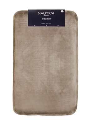 Imagen 2 del producto Alfombra de Baño Nautica Home flannel 50x80cm absorbente Beige