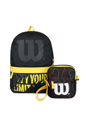 Imagen 1 del producto Pack Wilson Mochila Defy + Bandolera Harlem negro-Amarillo