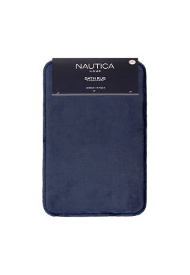 Alfombra de Baño Nautica flannel 40x60cm antideslizante azul marino