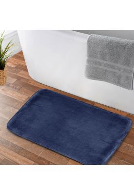 Alfombra de Baño Nautica Home flannel 40x60cm antideslizante azul marino
