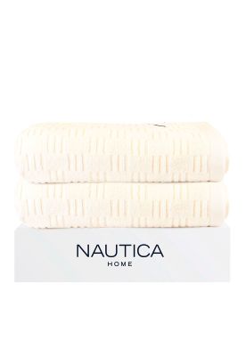 Pack 2 Toallas de Baño SAVOY Nautica Home 76x137cm 100% algodón ultra suave