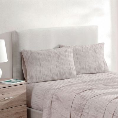 Imagen 2 del producto Juego de sábanas Nautica 4 piezas microfibra 2 plazas tonos beige