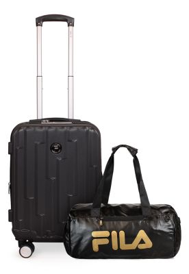 Pack Maleta cabina Flip negra 10kg + Bolso Fila Bolonia