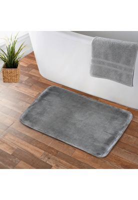 Imagen 2 del producto Alfombra de Baño Nautica Home flannel 40x60cm antideslizante gris