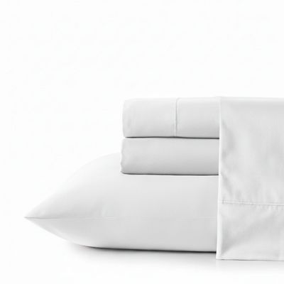 Juego de sábanas Nautica 4 piezas microfibra king blanca