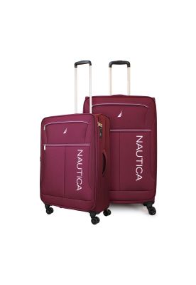 Pack 2 maletas de tela M+L Nautica Valencia 20k y 23k burdeo