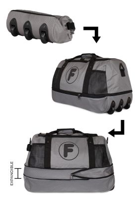 Imagen 2 del producto Bolso tipo mochila con ruedas Goliat gris F la maleta de chile