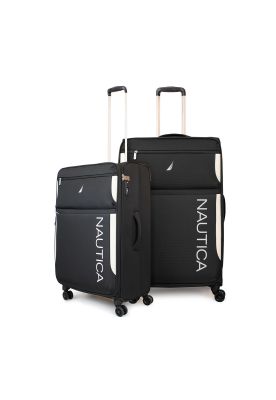 Pack 2 maletas de tela M+L Nautica Marbella 20k y 23k negra