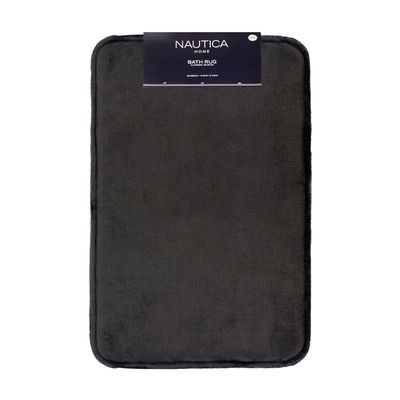 Alfombra de Baño Nautica flannel 50x80cm absorbente Negro