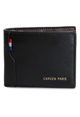 Billetera de hombre Matt negra Carven Paris