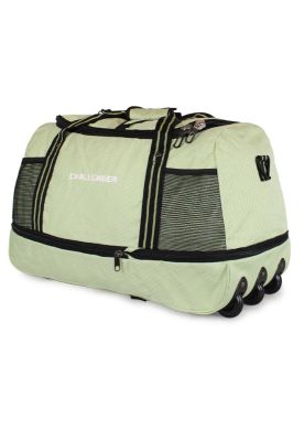Bolso tipo Mochila con ruedas + Candado Challenger verde
