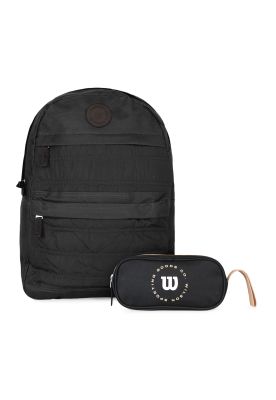Imagen 1 del producto Pack Wilson mochila Kansas negra + estuche Charlotte negro