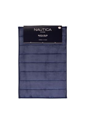 Alfombra de baño Nautica 40x60cm coralina ultra suave azul