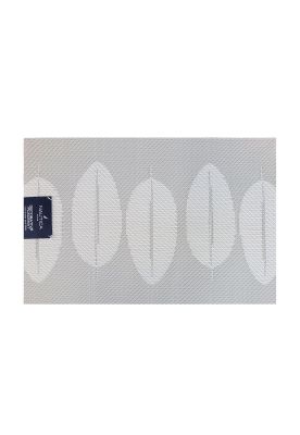 Imagen 2 del producto Pack 6 Individuales Nautica Home 45x30cm reversible hojas blanco