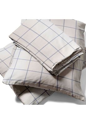 Imagen 2 del producto Juego de sábanas Nautica 4 piezas microfibra 2 plazas diseño a cuadros blanco