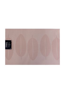 Imagen 2 del producto Pack 4 Individuales Nautica Home 45x30cm reversible hojas rosa