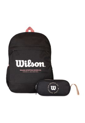 Pack Wilson Mochila Atom negra + Estuche Charlotte negro