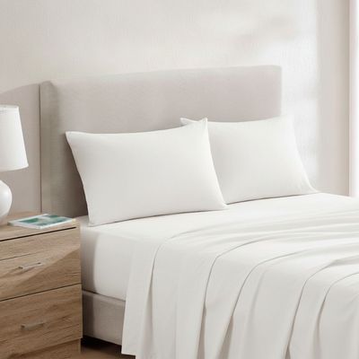 Imagen 2 del producto Juego de sábanas Nautica 4 piezas microfibra 2 plazas blanca