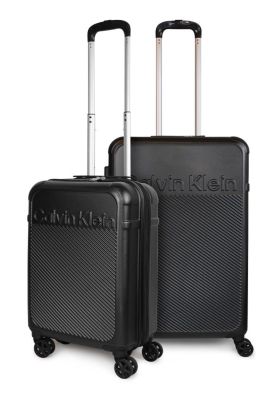 Pack 2 maletas Expression S cabina 10kg + mediana 20kg negra Calvin Klein