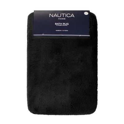 Alfombra de baño Nautica ultra suave 40x60cm negra