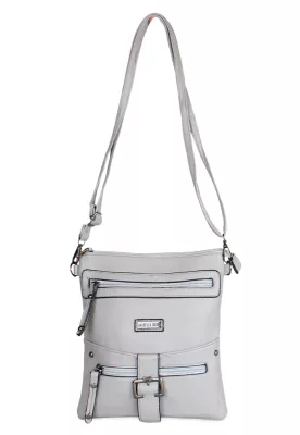 Cartera bandolera Pola gris Anabella Sachi