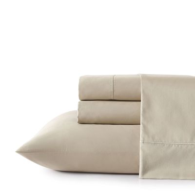 Juego de sábanas Nautica 4 piezas microfibra 2 plazas beige