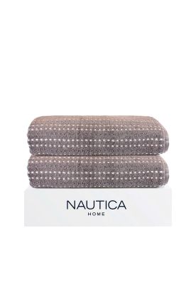 Imagen 1 del producto Pack 2 Toallas de Baño Stripe Nautica Home 100% algodón76x137cm gris