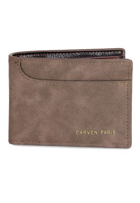 Billetera de hombre León café oscuro Carven Paris