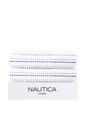 Pack 2 Toallas de Baño Stripe Nautica Home 100% algodón76x137cm blanca