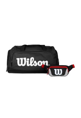 Pack Wilson Bolso Luton + Banano Delta negro-Gris