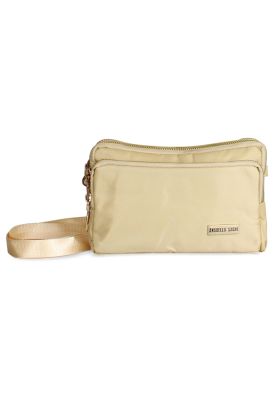 Cartera bandolera Kim beige Anabella Sachi