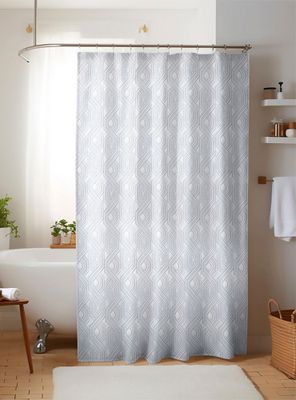 Imagen 1 del producto Cortina de baño Nautica Home 180x180cm diseño 3D hexágonos