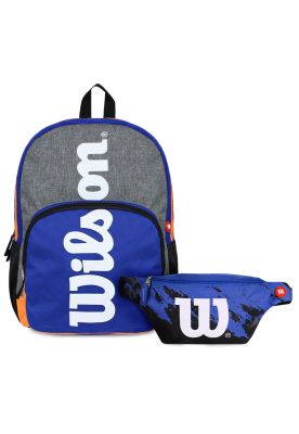 Pack Wilson Mochila Boston + banano Apolo Azul
