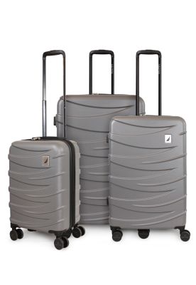 Set de 3 maletas Mónaco gris S+M+L Nautica