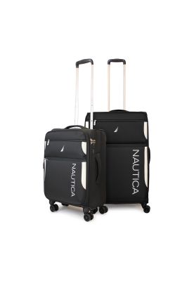Pack 2 maletas de tela S+M Nautica Marbella 10k y 20k negra
