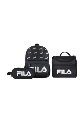 Imagen 1 del producto Set FILA Mochila 10lts Urbanix + Lonchera térmica + Estuche Spark negro-silver