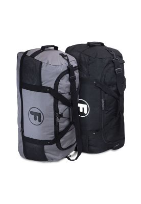 Pack 2 bolsos F Goliat XL enrollable 130lts negro y gris