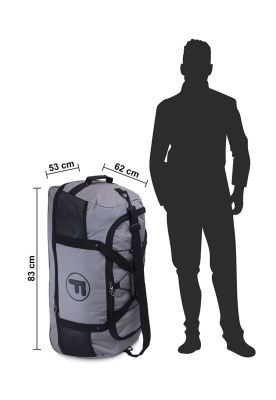 Imagen 2 del producto Pack 2 bolsos F Goliat XL enrollable 130lts negro y gris