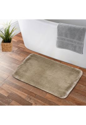 Imagen 2 del producto Alfombra de Baño Nautica flannel 40x60cm antideslizante Beige